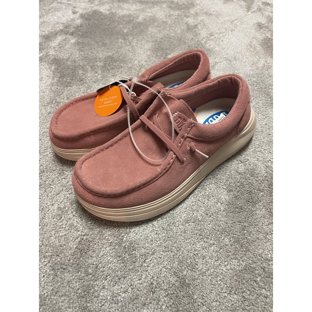 Hey Dude Wendy Comf Suede Women's Shoes Rose Pink US Size 9 EU 40 - Picture 10 of 10